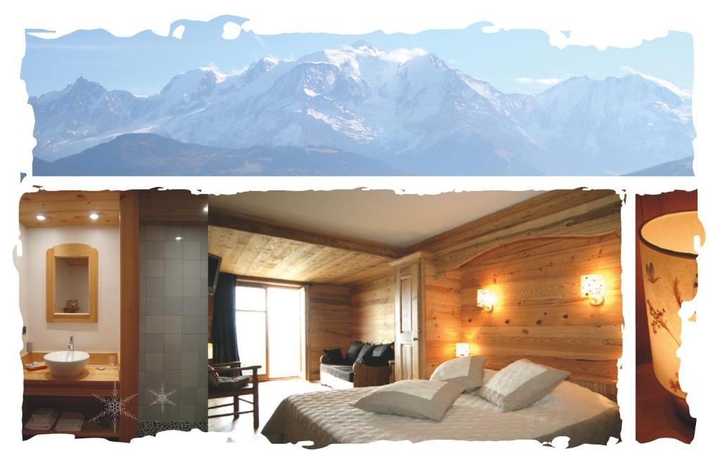 La Joubarbe Au Balcon Du Mont-Blanc Villa Sallanches Rum bild