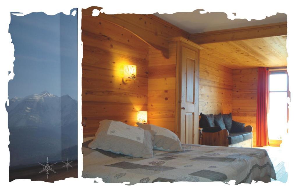 La Joubarbe Au Balcon Du Mont-Blanc Villa Sallanches Rum bild