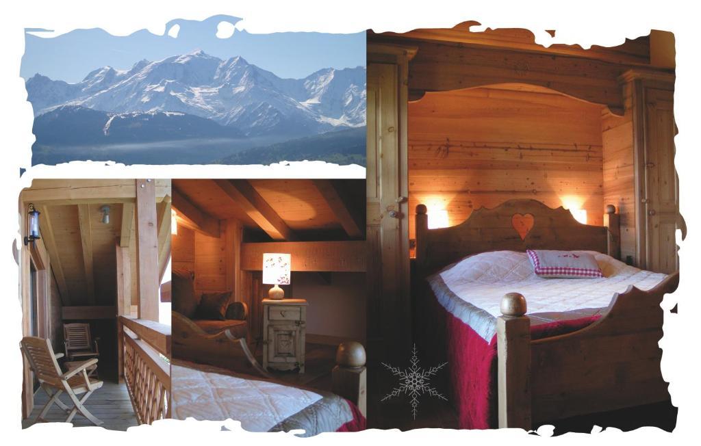 La Joubarbe Au Balcon Du Mont-Blanc Villa Sallanches Rum bild