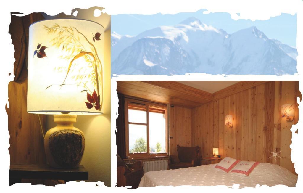 La Joubarbe Au Balcon Du Mont-Blanc Villa Sallanches Rum bild