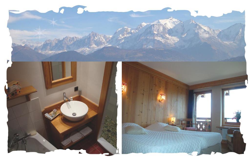 La Joubarbe Au Balcon Du Mont-Blanc Villa Sallanches Rum bild